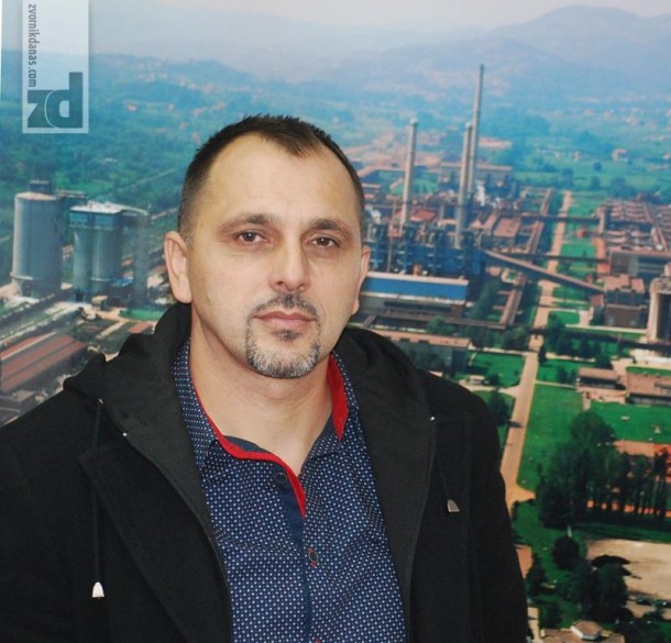 Radenko Smiljanić, predsjednik Sindikalne organizacije metalske industrije i rudarstva u Alumini