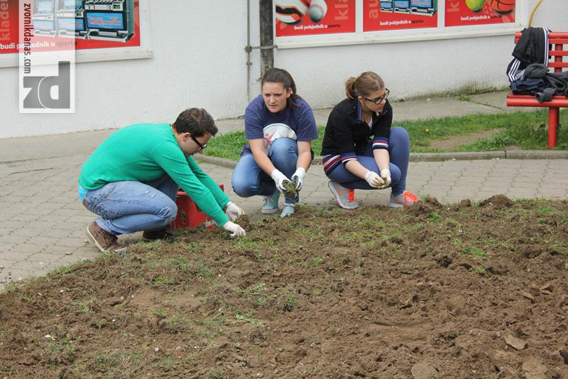 Photo of Učenici uredili park i zasadili cvijeće