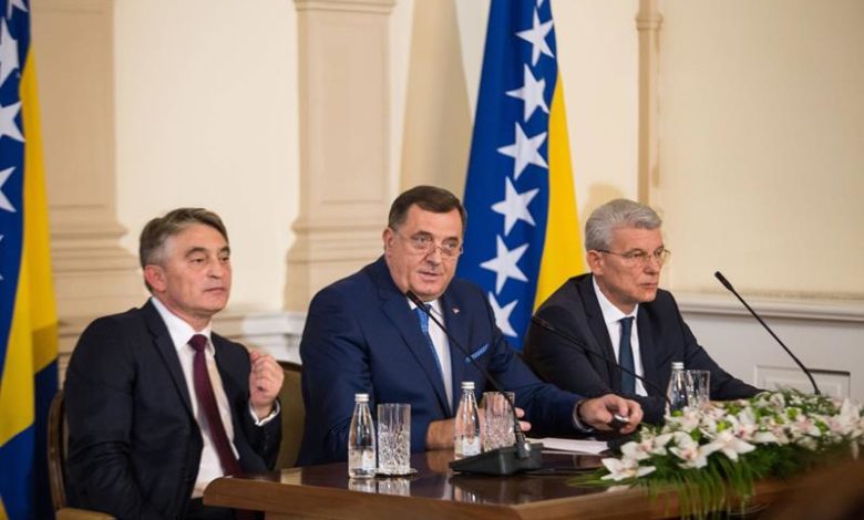 Photo of Dodik, Džaferović i Komšić jednoglasno protiv priznanja samoproglašenog Kosova