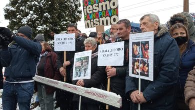 Photo of Protest porodica poginulih i zarobljenih boraca u Sarajevu